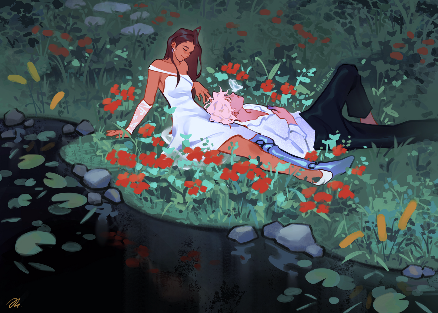 Hyuluka Garden Print