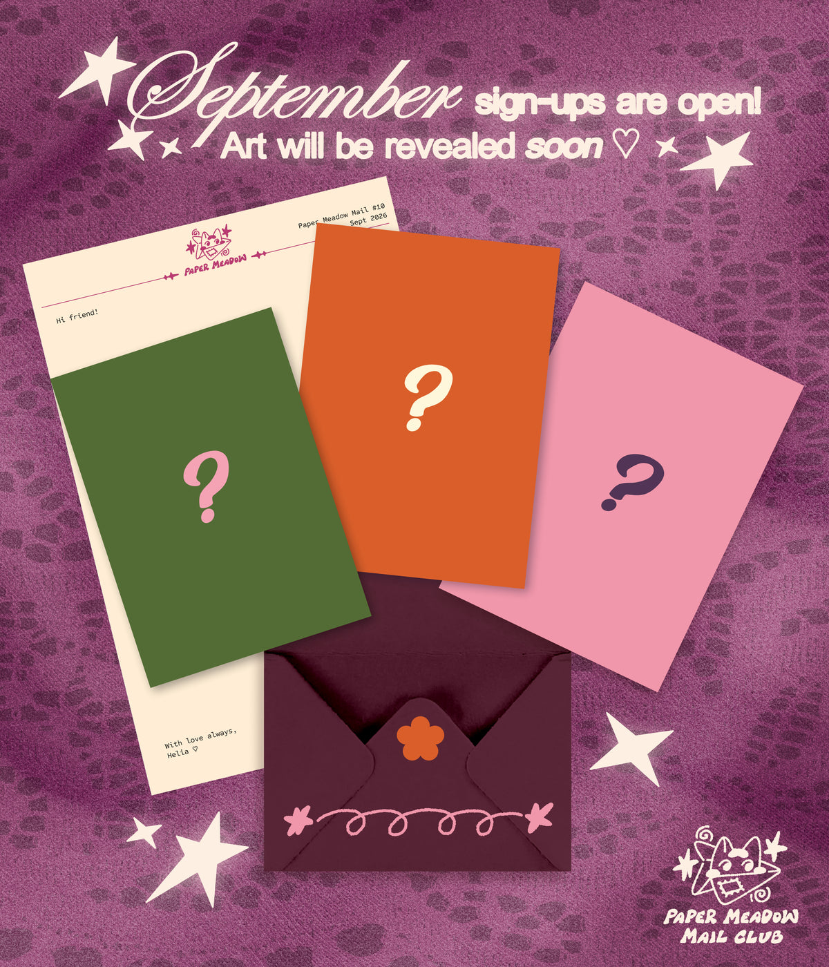 PAPER MEADOW MAIL CLUB - Membership